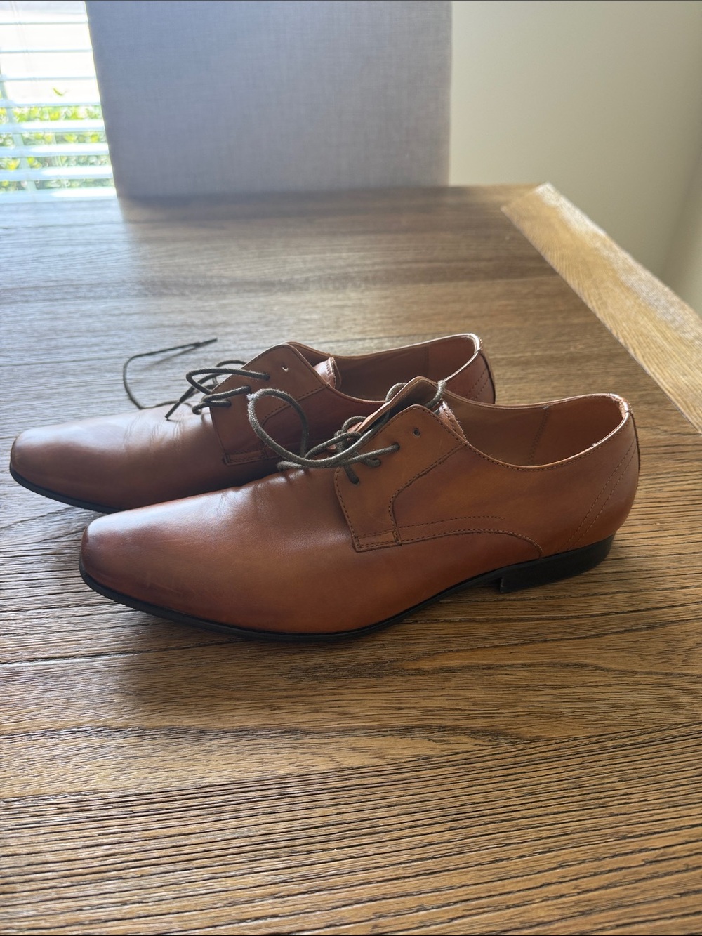 Men's Aldo Lace-Up Dress Shoes in Cognac Brown